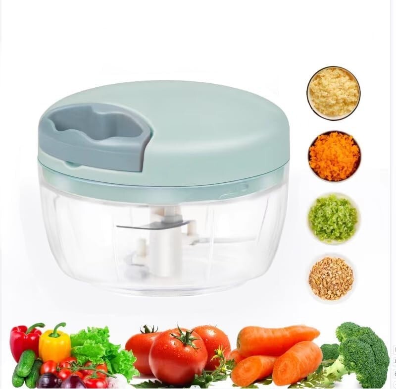 Manual Food Chopper, Hand-Pull Veggie & Garlic Mincer