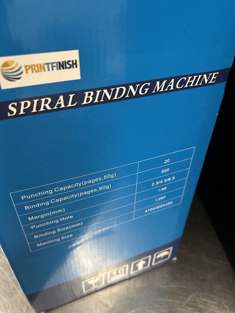 PrintFinish Coilbind S25A Coil Binding Machine With Bindings New NIB