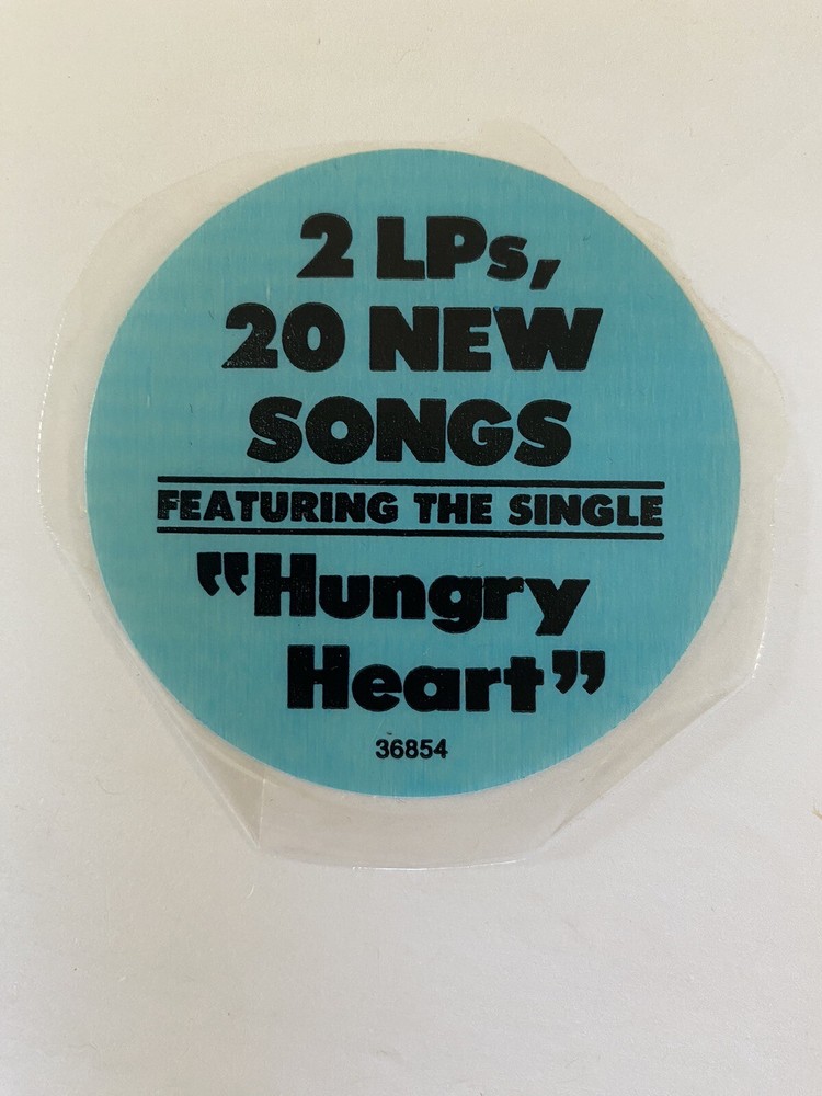 Bruce Springsteen The River Hype Sticker 1980
