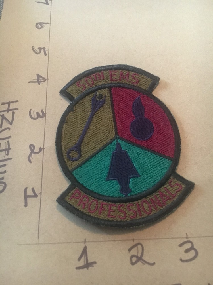 USAF 50th EMS Squadron subdued patch 5/30/25