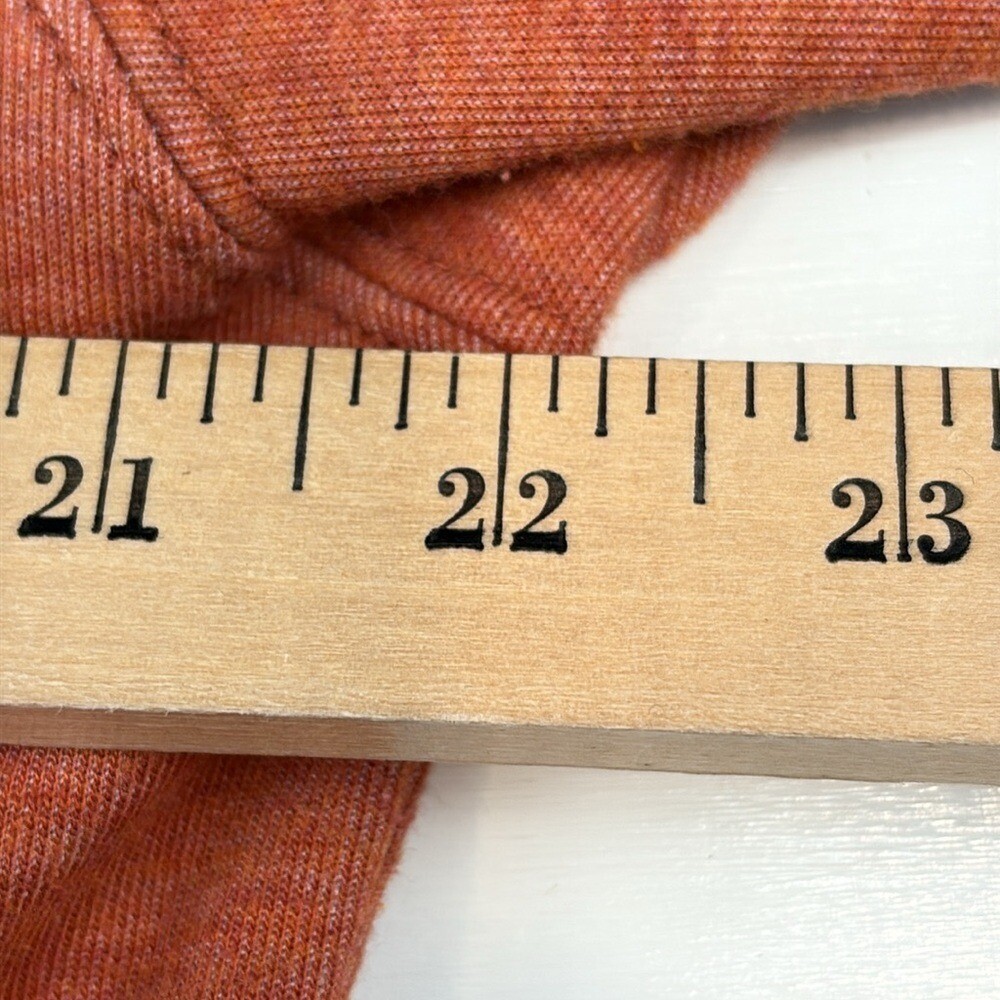 Orvis Orange Quarter-Zip Men's Long Sleeve Shirt Medium