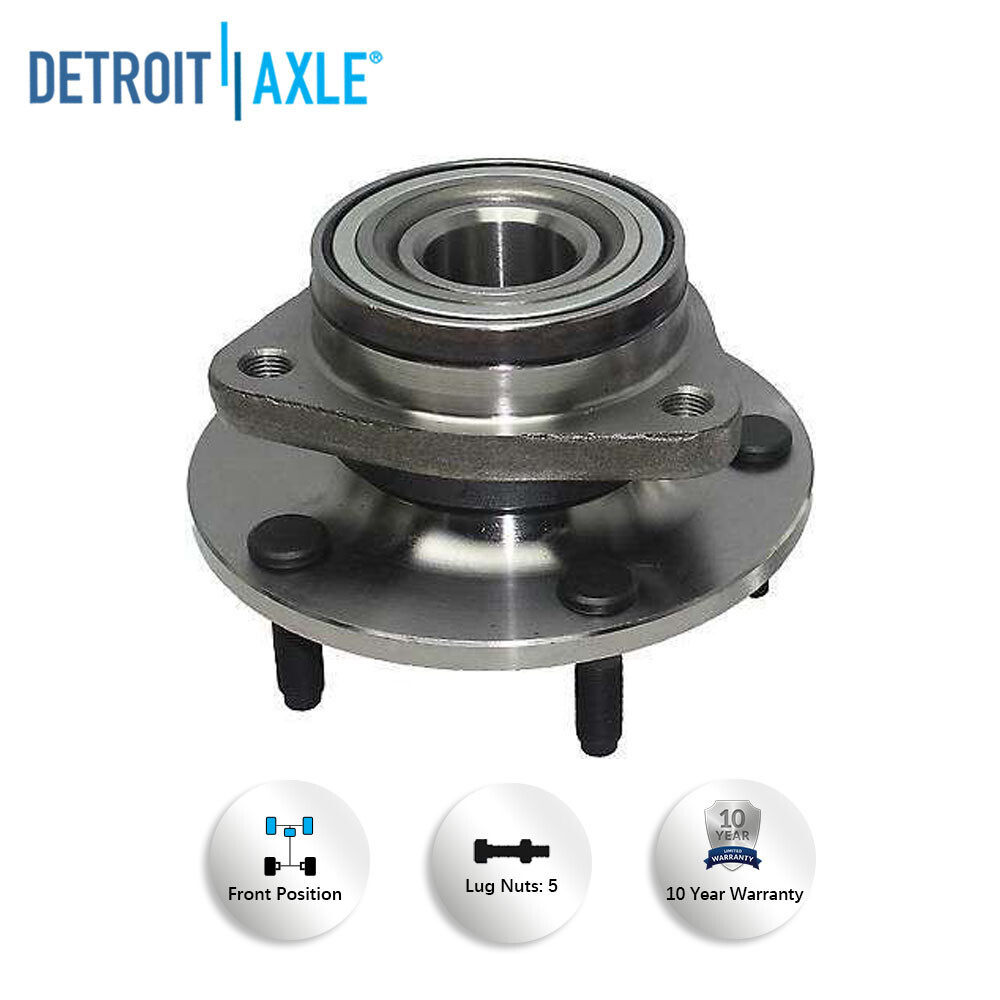 4WD Pair Front U-Joint CV Axles & Wheel Bearing Hubs for 94-99 Dodge Ram 1500