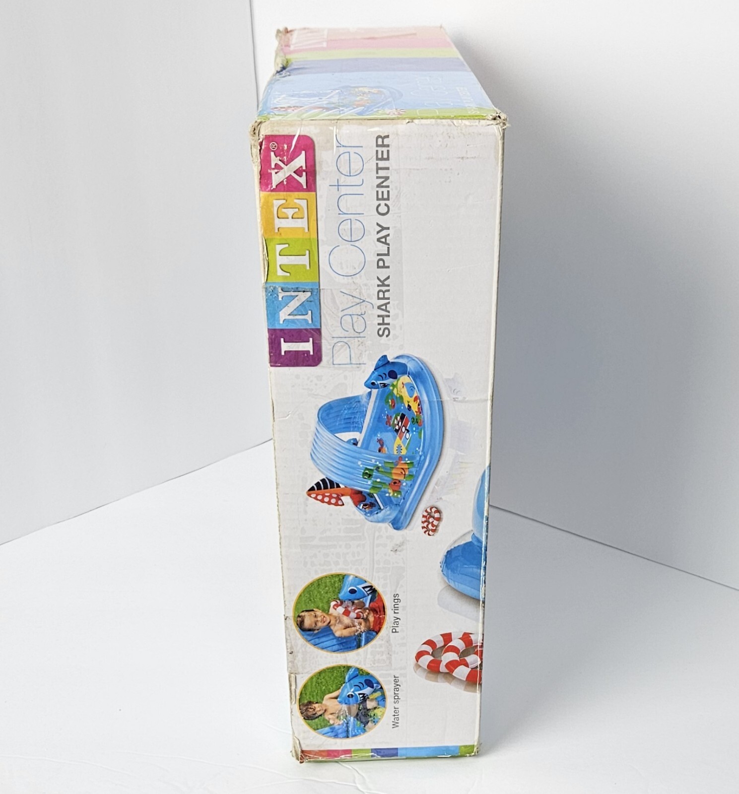 Intex Shark Play Center Built-In Sprayer Arc Summer Water Kid's Pool Inflatable