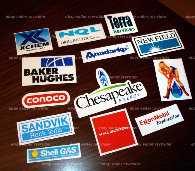 gas and oil rig hardhat decal sticker oilfield gaswell