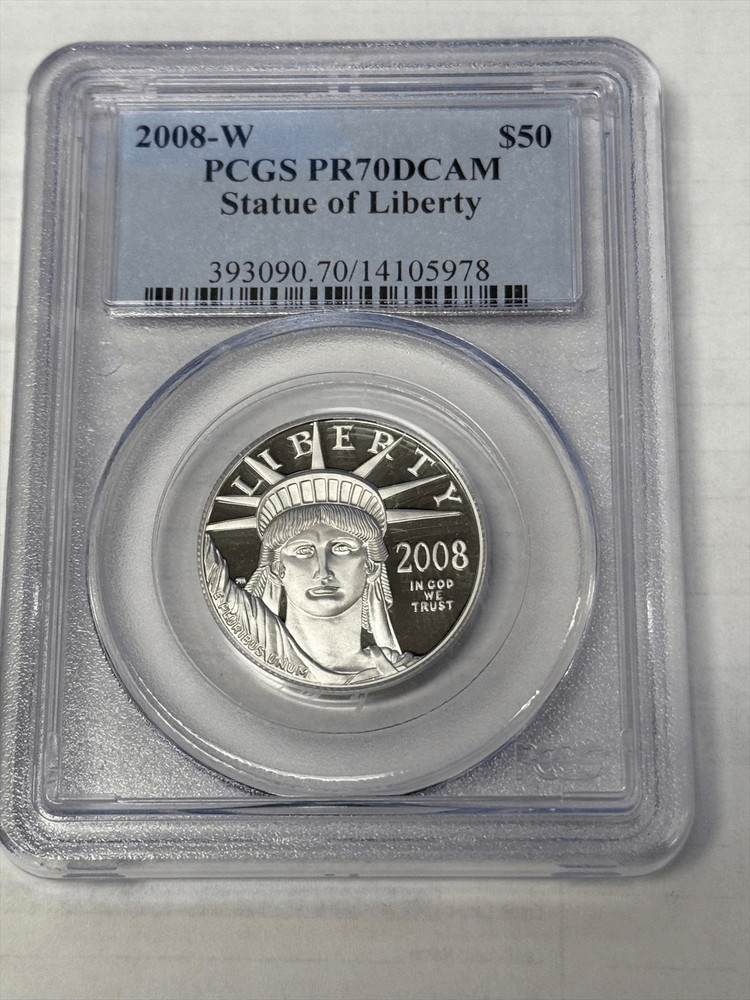 2008 $50 Proof Platinum Eagle PCGS PR 70