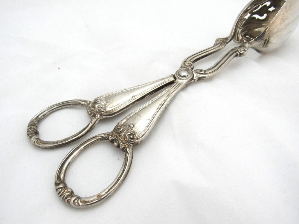 Vintage Gorham Heritage Silver Plated Salad Serving Tongs