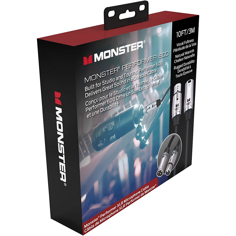 Monster Cable Prolink Performer 600 Microphone Cable 10 ft. Black