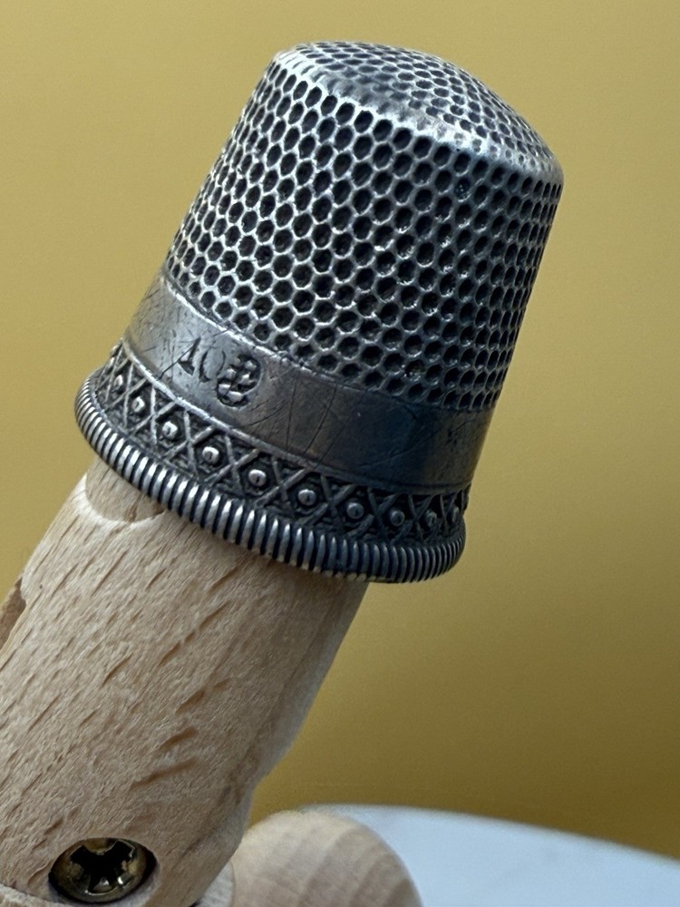 Vintage Sterling Silver Thimble, size 8”