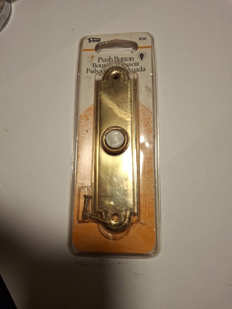 Doorbell Button Lighted Brass