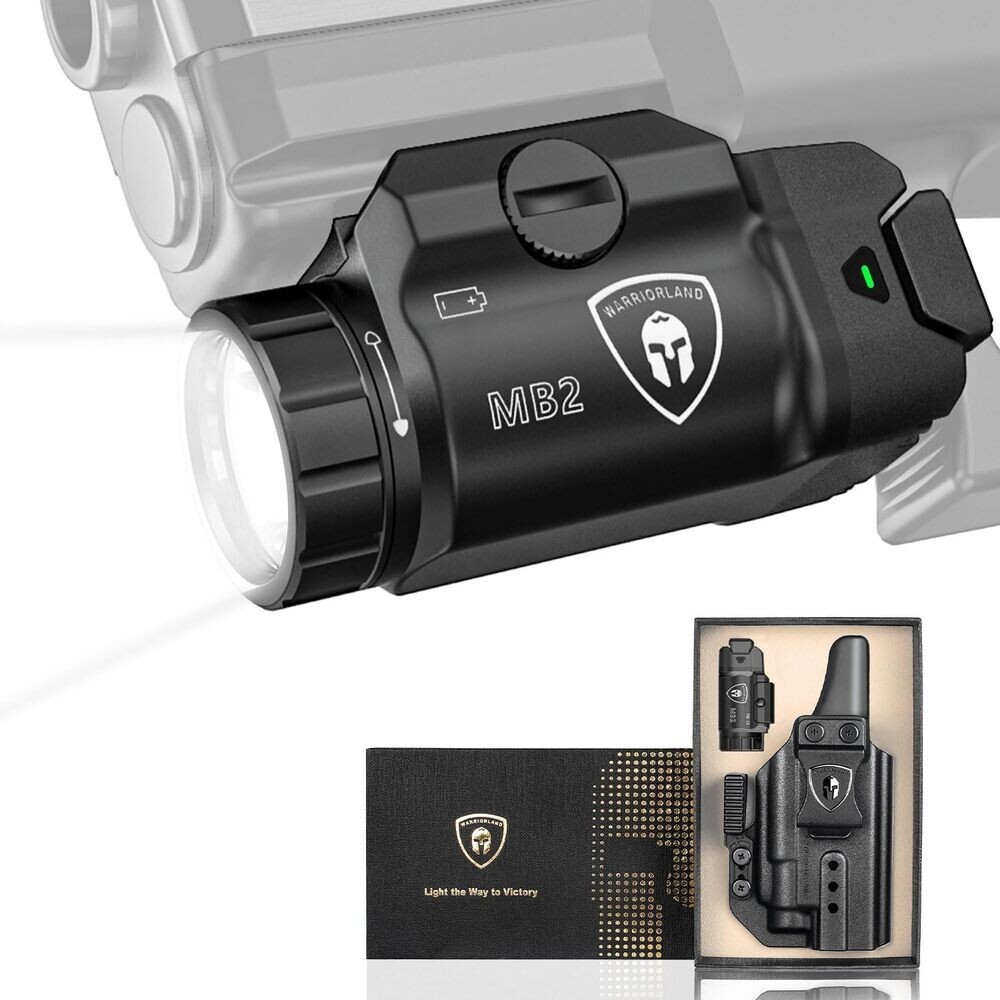 TSG Universal Tactical Weapon Lights & IWB Polymer Holster-RH Fits: Glock 17/19