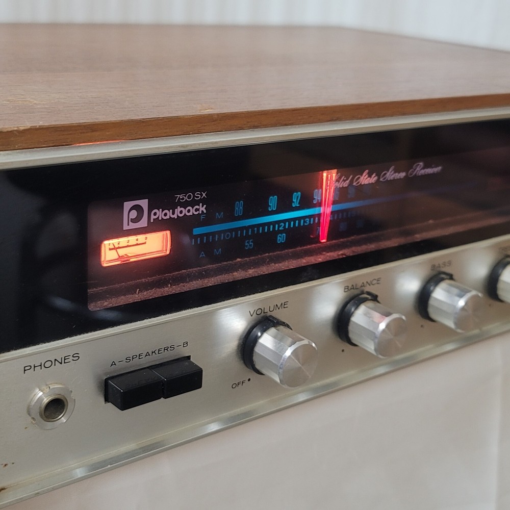 PlayBack 750sx Solid State Stereo Receiver VINTAGE