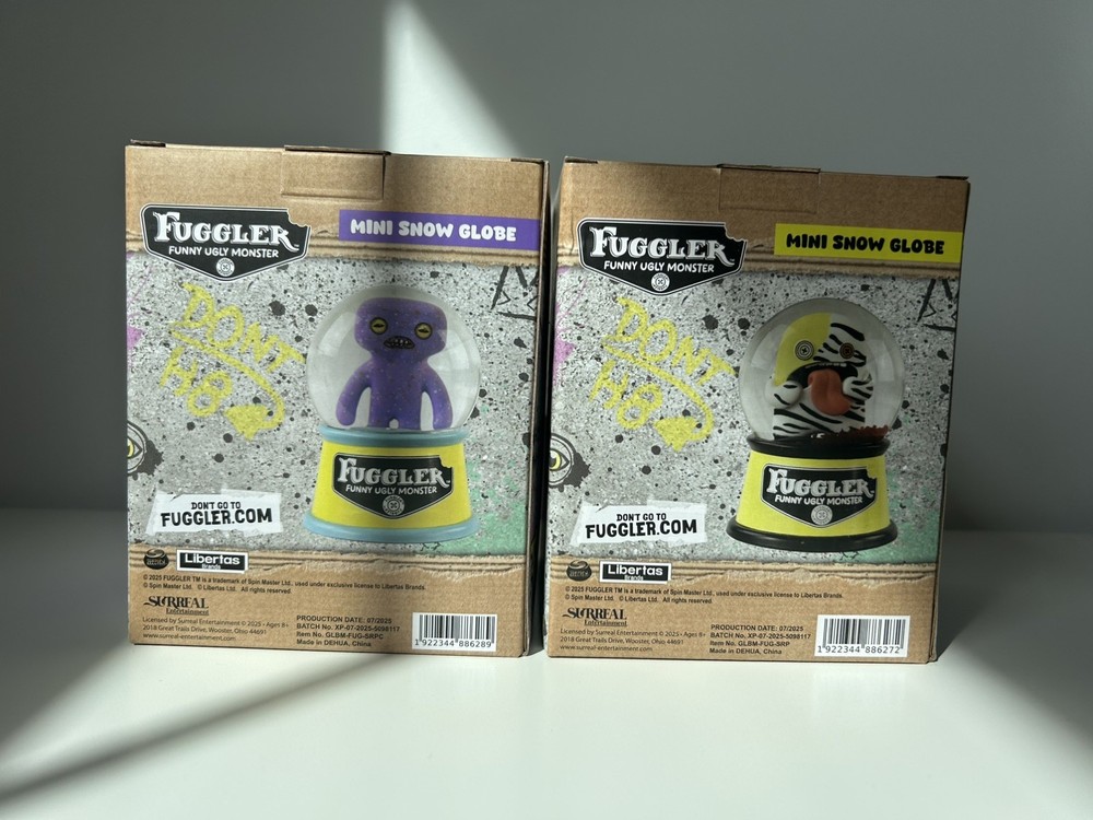 (2) Fuggler Snow Globes, New