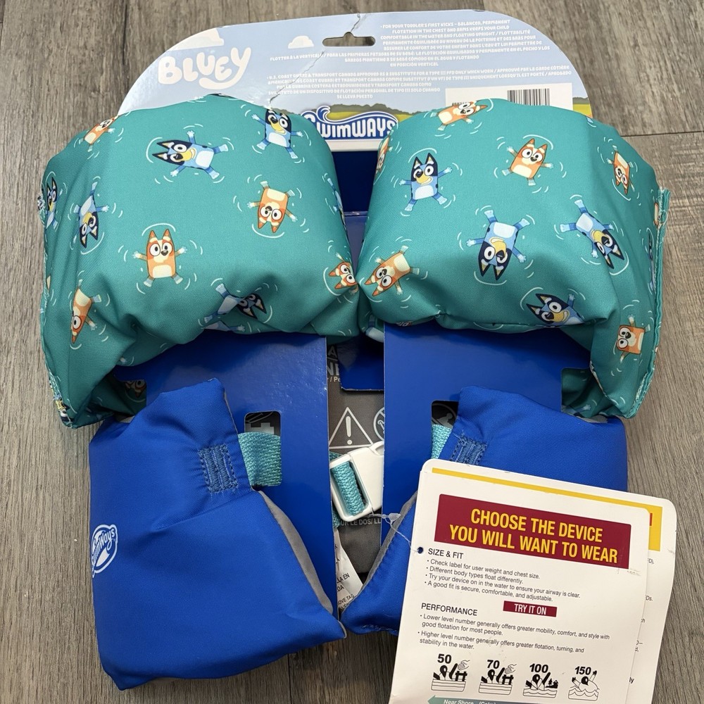 Bluey Puddle Jumper / Life Jacket Swimways Floatie Pool