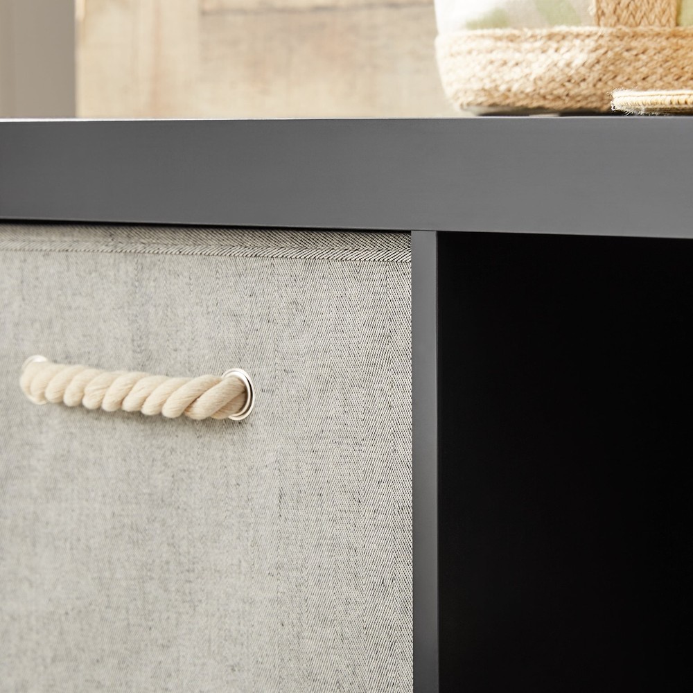 Better Homes & Gardens 2 Cube Storage Organizer, Solid Black