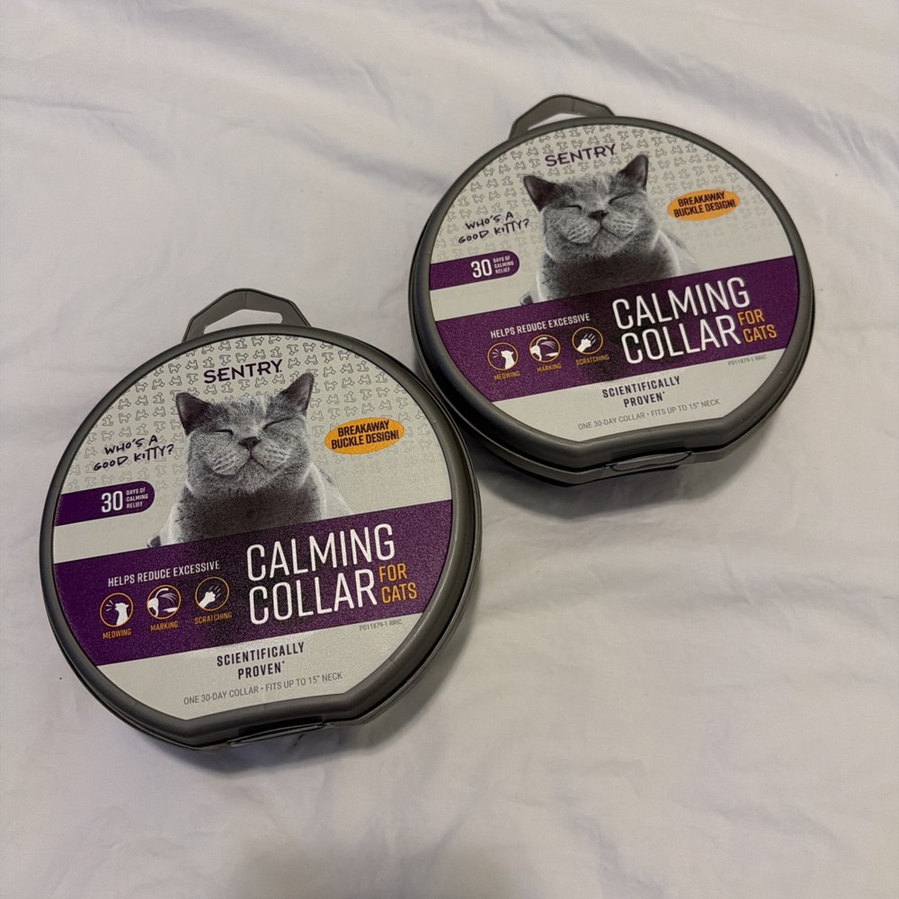 (BUNDLE X2) Sentry Cats Behavior and Calming Collar