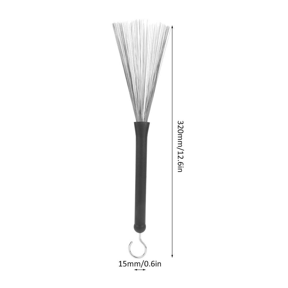 1 Pair Retractable Drum Wire Brushes Drum Stick Brushes for Jazz Folk Playing...