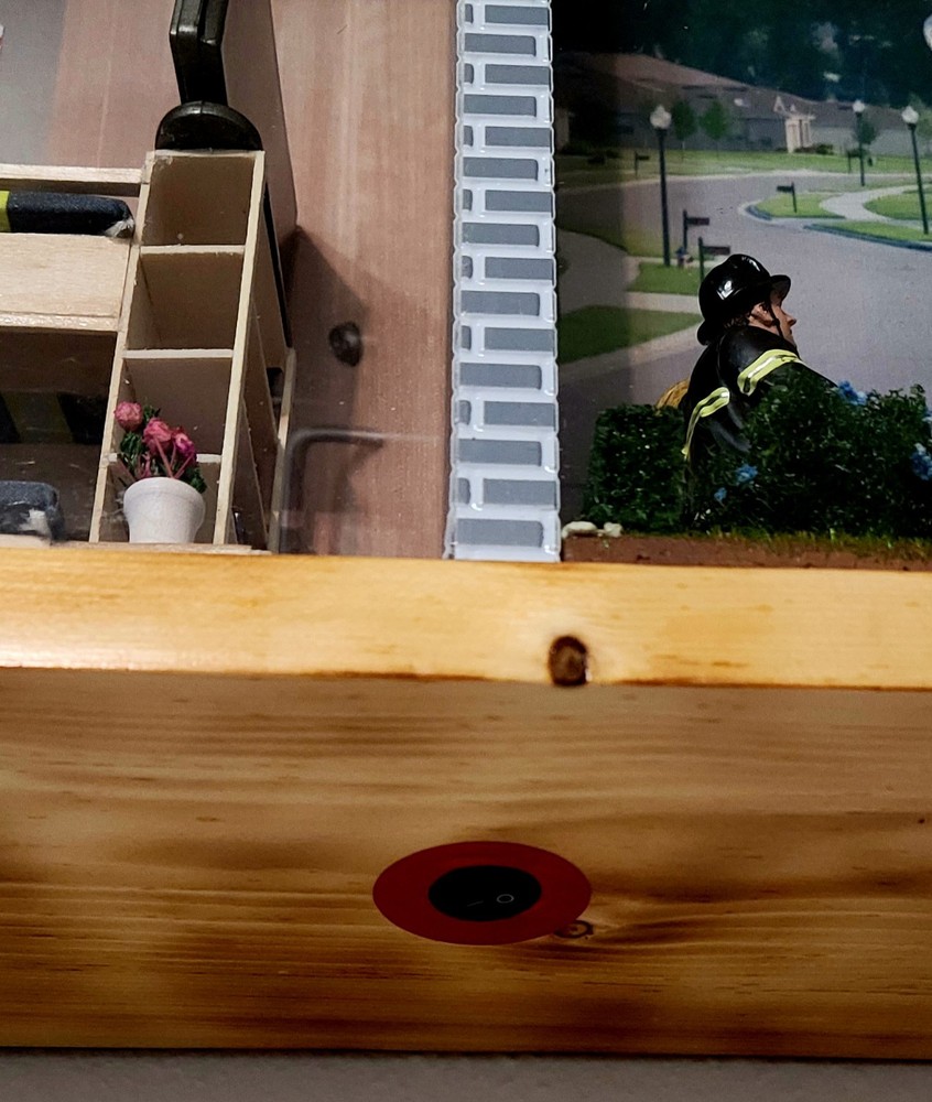 firefighter shadow box