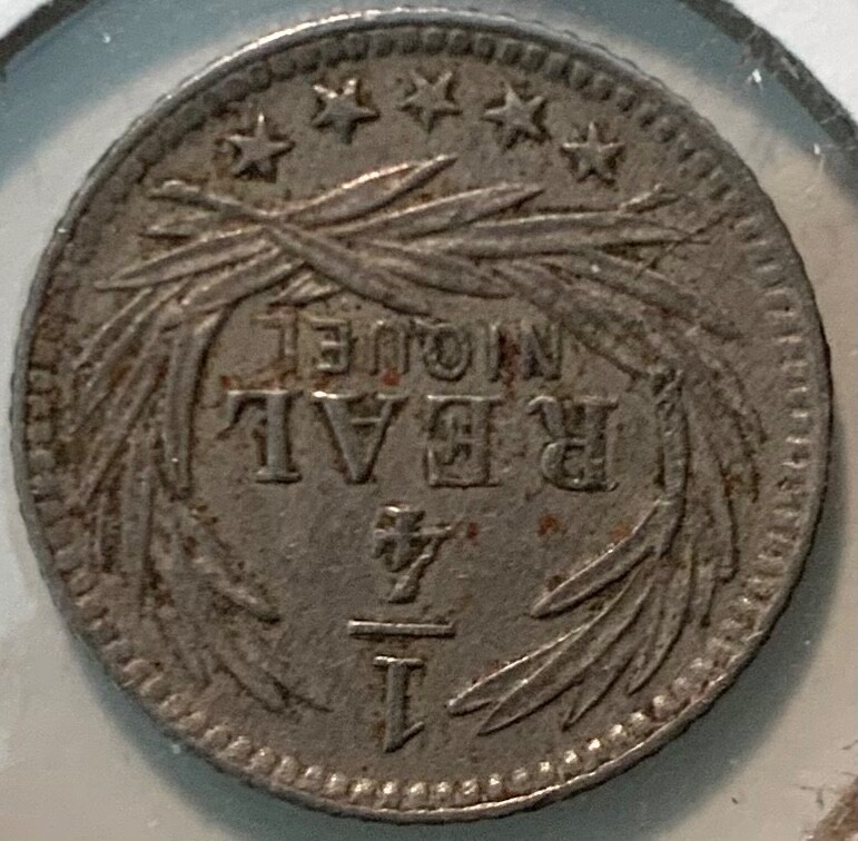 1900-H Guatemala 1/4 Real