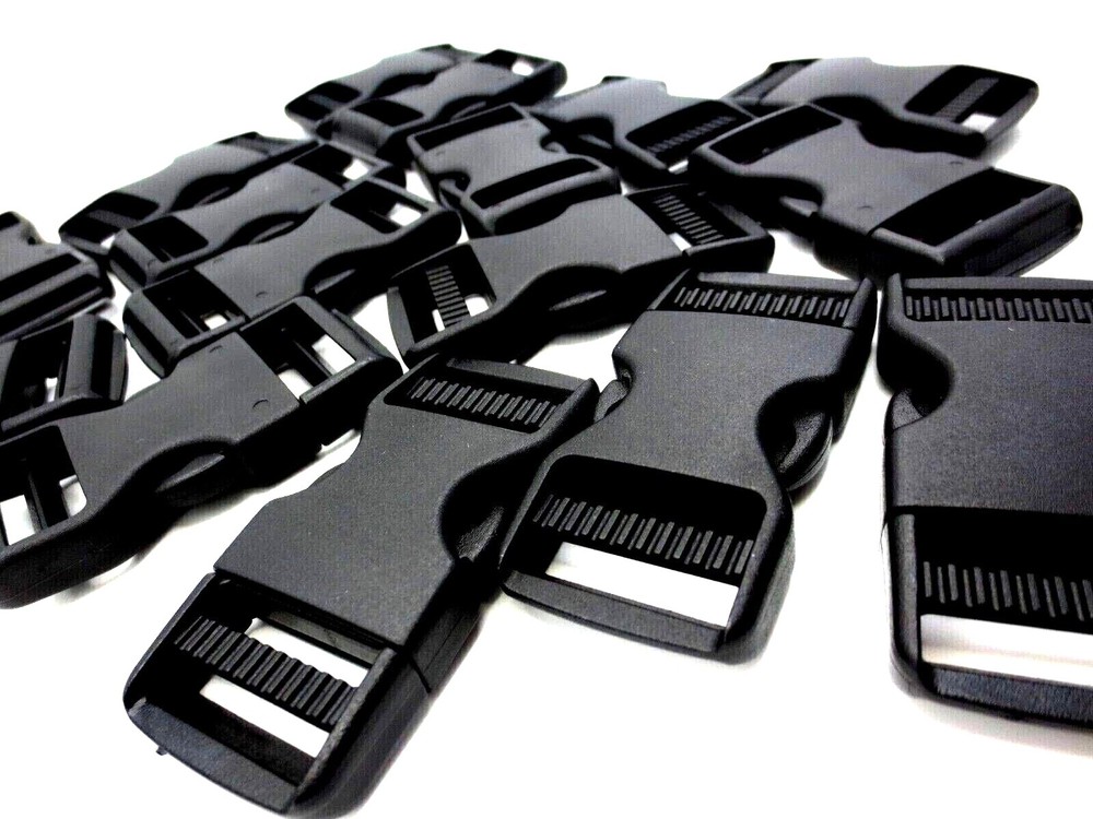 Webbing Buckle Fits 1" 25mm Wide Strap - Quick Side Release! Durable Polyacetal!