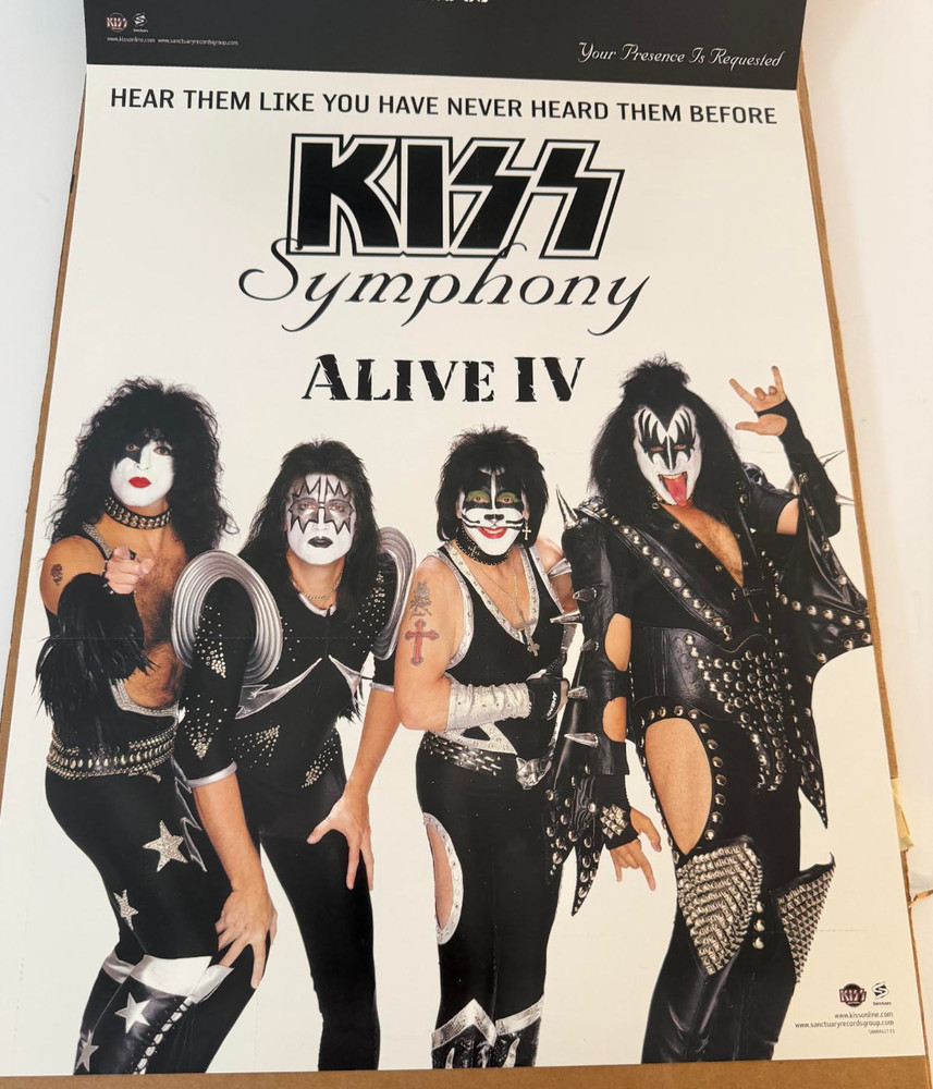 KISS Symphony Alive lV In-Store Vintage Promo Perfect Condition Rare 2003 Orig 4