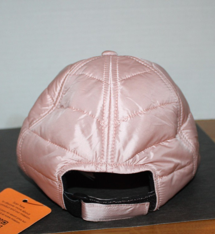 Save The Duck Achillea Quilted Puffer Baseball Cap - Cheeks Pink - Size S/M NWT