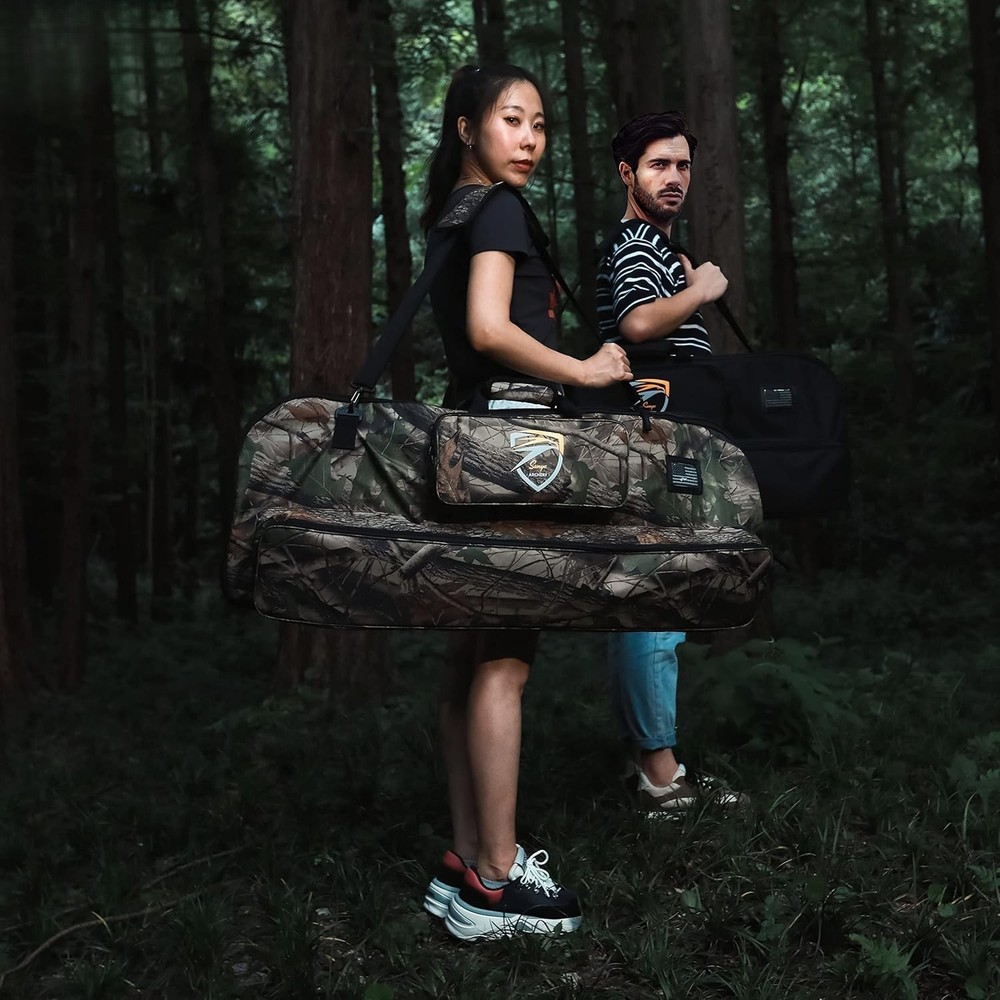 Compound Bow Case with Molle System - Neoprene Bow String Protection & ...