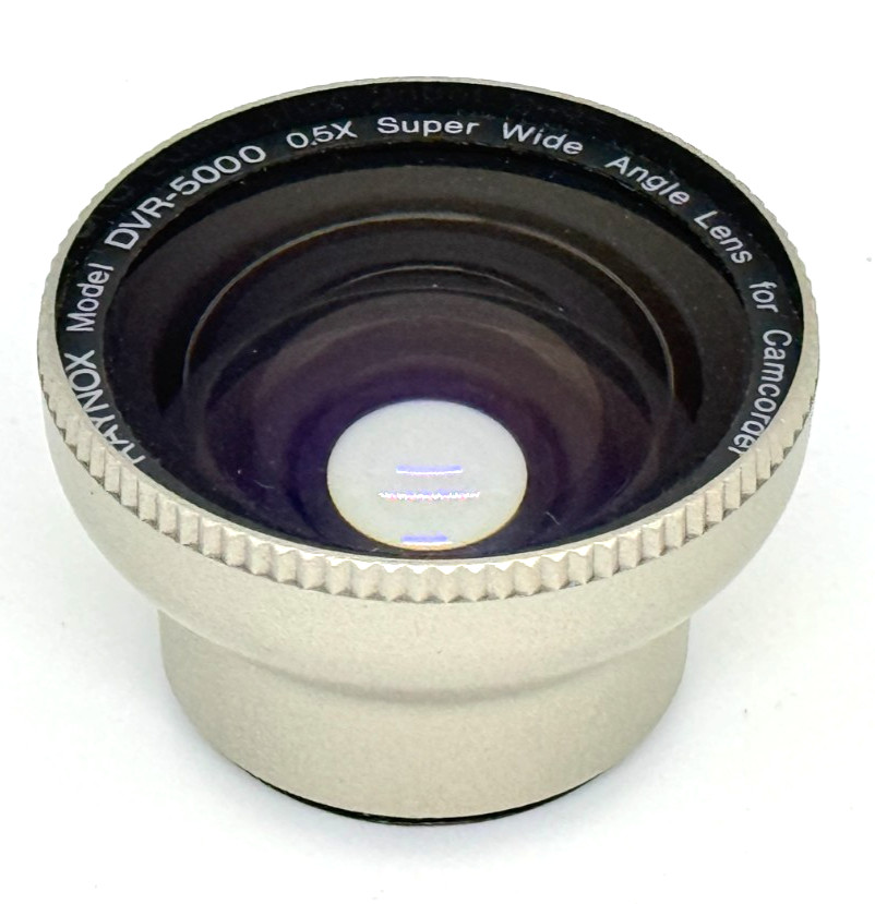 Raynox Model DVR-5000 0.5X Camcorder Wide Angle Conversion Lens Set - NEW