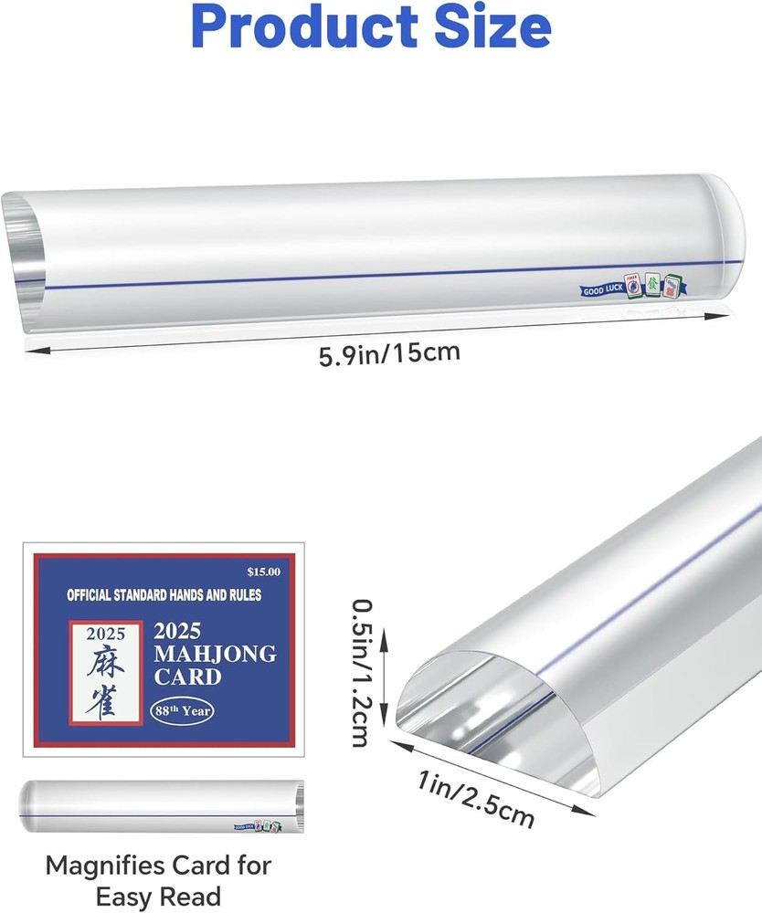 Portable Mahjong Line Magnifier - Mild Magnification Reader Tool