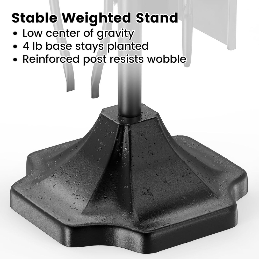5PC Fireplace Tools Set - Fireplace Accessories Tool Set with Stand - 32" Wro...