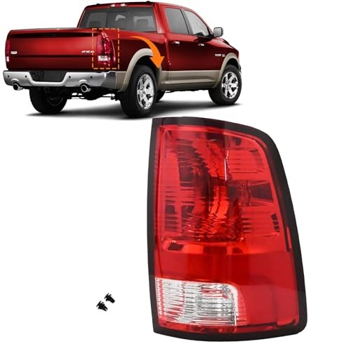 Tail Light Assembly Compatible With 2009-2018 Dodge Ram Right Passenger Side