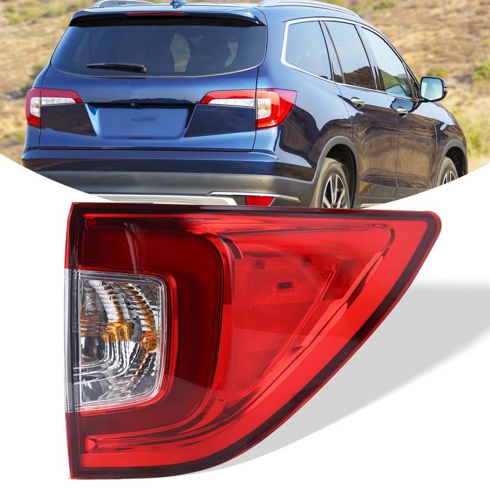 RH Outer Tail Light Assembly Compatible With 2019-2022 Honda Pilot Rear Light...