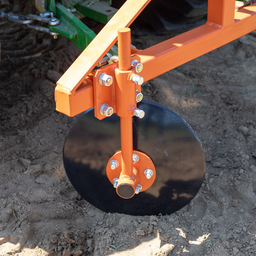 Titan Attachments Orange 48" Adjustable Disc Bedder, Category 1, 3 Point QH1