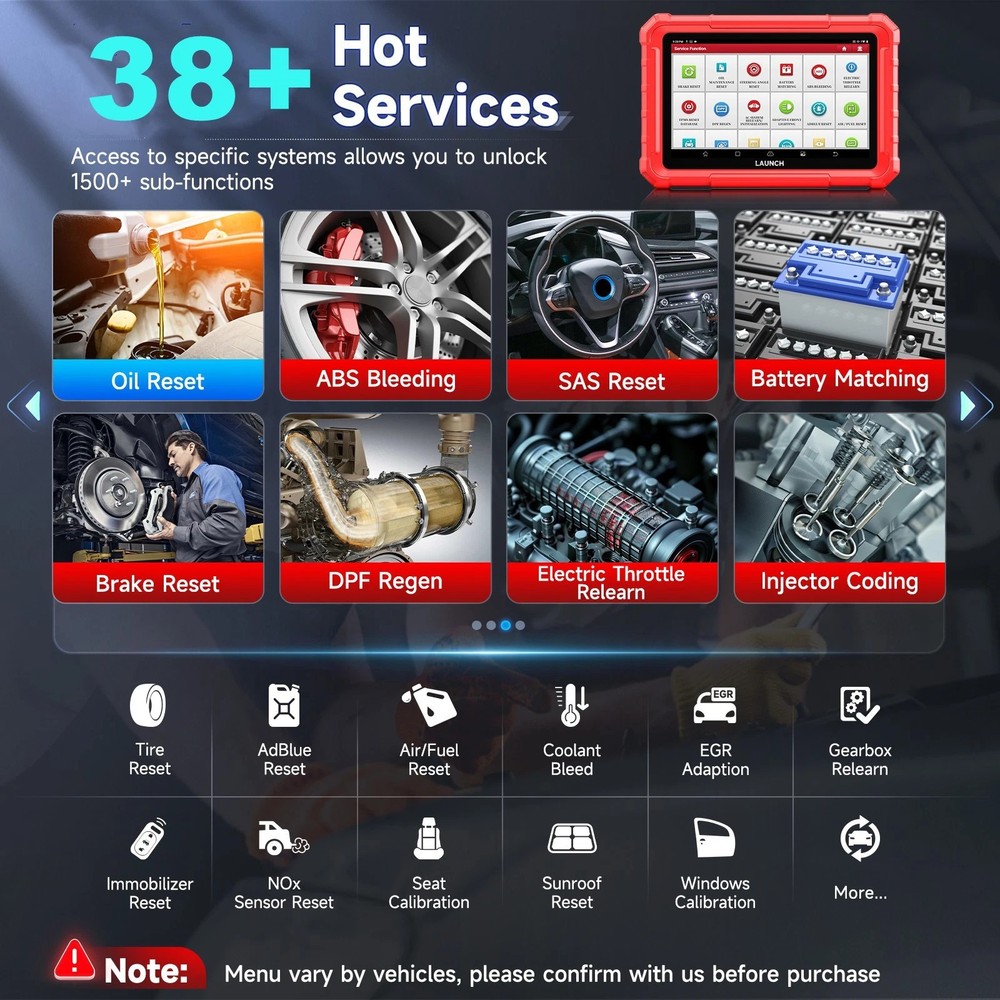 LAUNCH X431 PRO STAR& TPMS Tool Bidirectional Diagnostic OBD2 Scanner ECU Coding