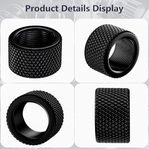 1 or 2 Pack Thread Protector 5/8X24 Steel Thread Adapters (Black)