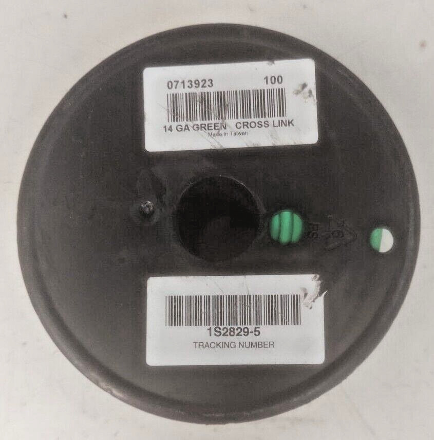 100Ft 14 Gauge Green Cross Link Wire Single Conductor