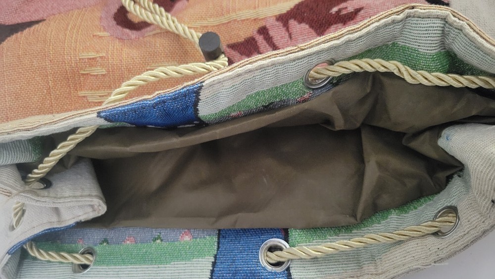 Lunch Backpack Swan Design NOS As/Is