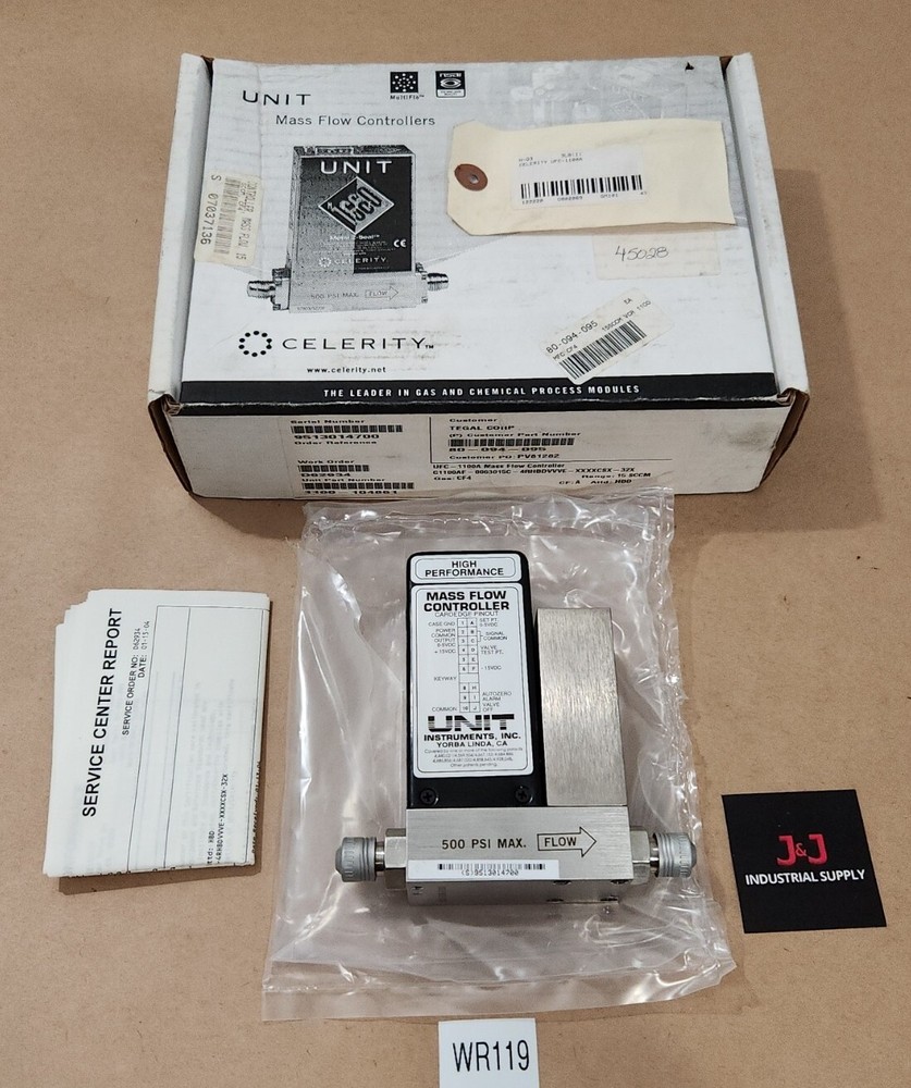 NEW Unit Instruments Celerity UFC-1100A Mass Flow Controller 15 SCCM + Warranty!