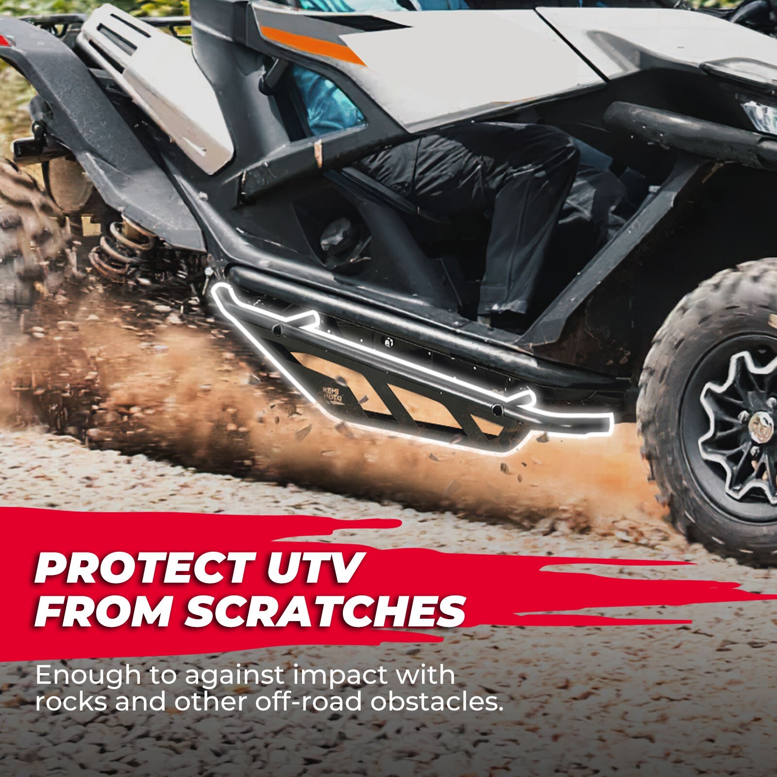 Nerf Bars Rock Sliders Black Heavy Duty for CFMOTO ZFORCE 950 1000 2020-2024