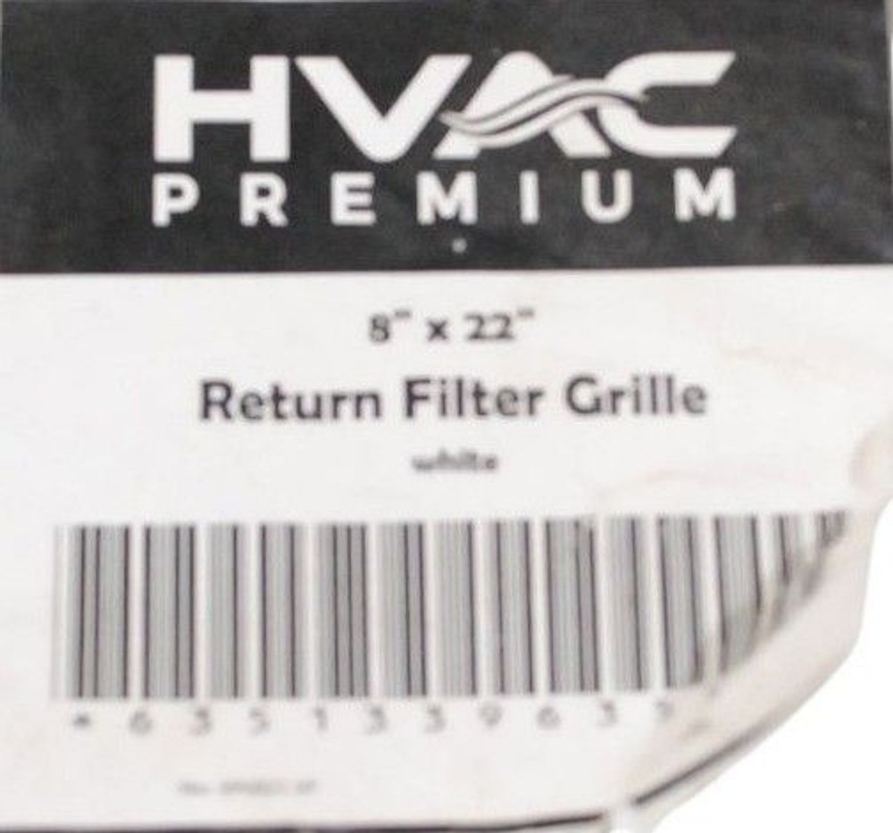 Premium HVAC Return Air Grille Vent Duct Cover Diffuser 8x22