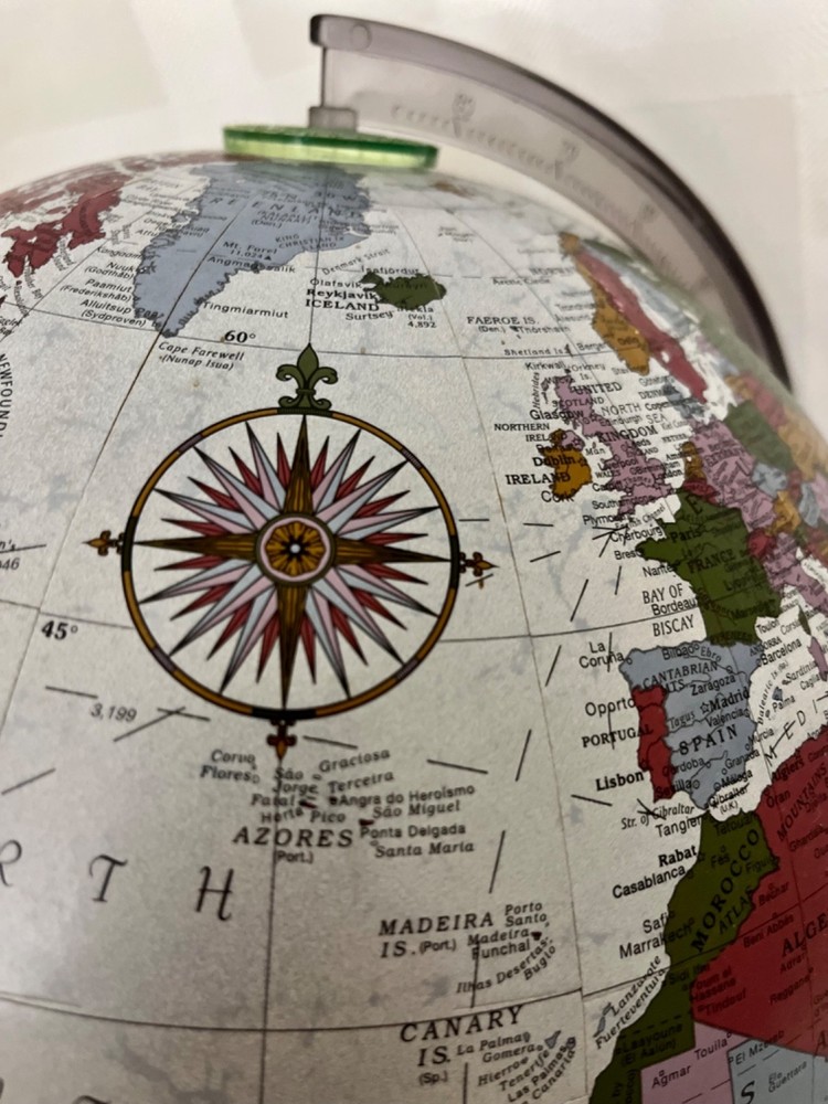 Vintage Replogle 12" Diameter World Globe ~ Platinum Classic, Explorer Series