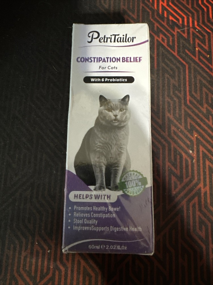 PetriTailor Constipation Relief For Cats With 6 Probiotics 2oz