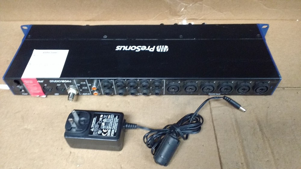PreSonus Studio 1824c USB C Audio Interface with 2 broken knobs used see listing