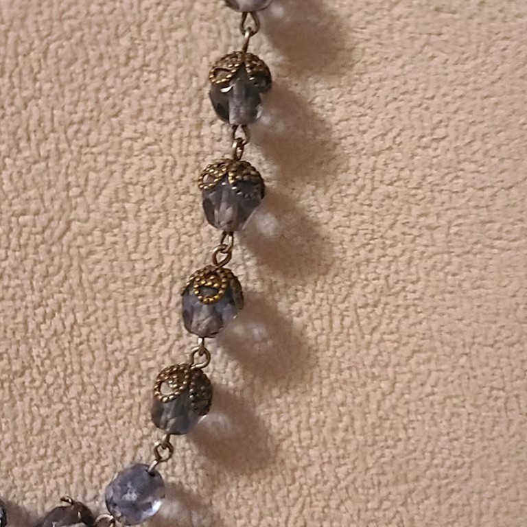 Inri Light Blue Beaded Rosery