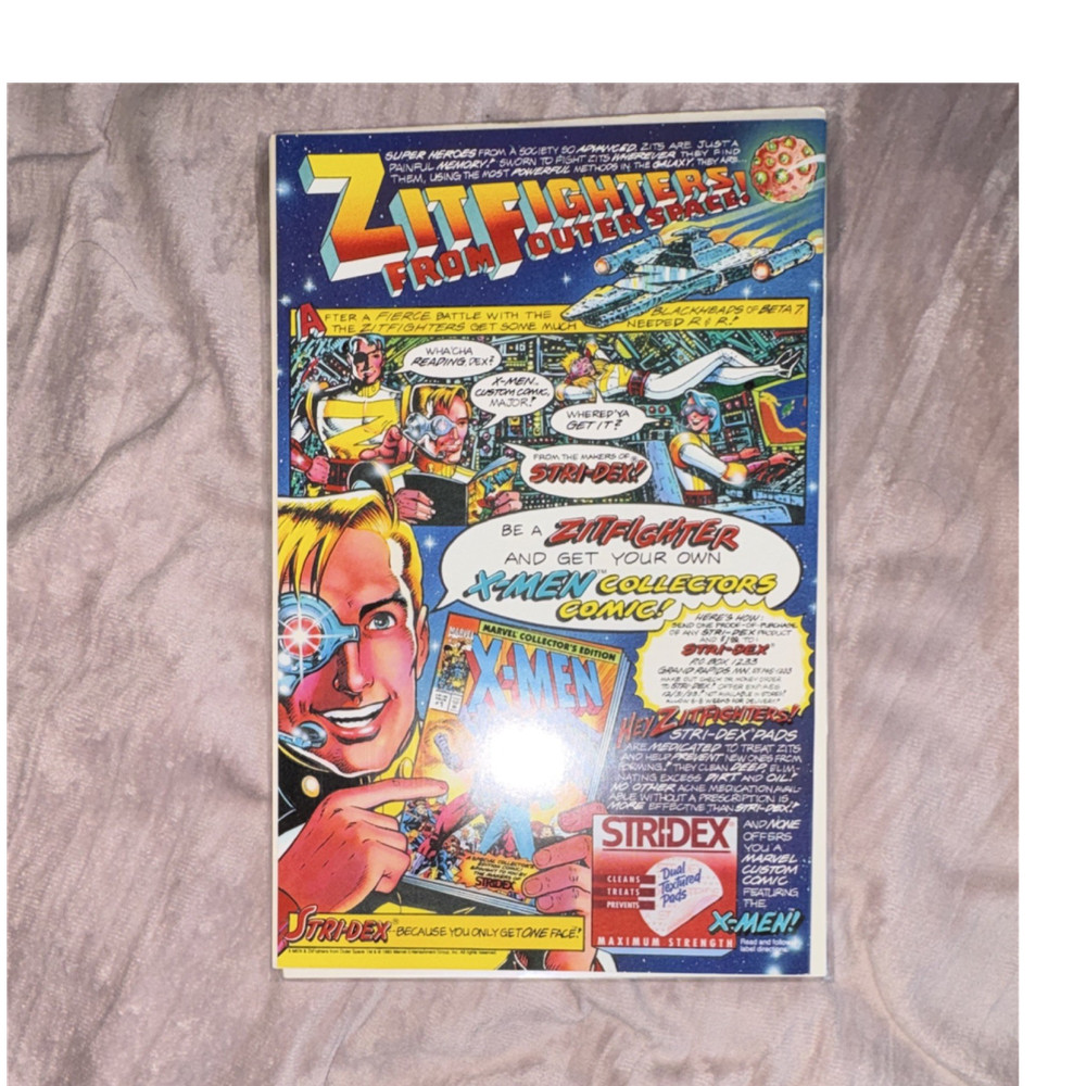 Stridex X-Men Comic Style Multicolor Print Advertisement 1990s