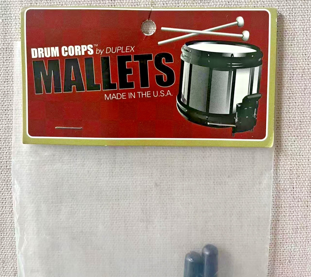 Drum Corps by Duplex Percussion Mallets 3226 - Solid Black - USA Made
