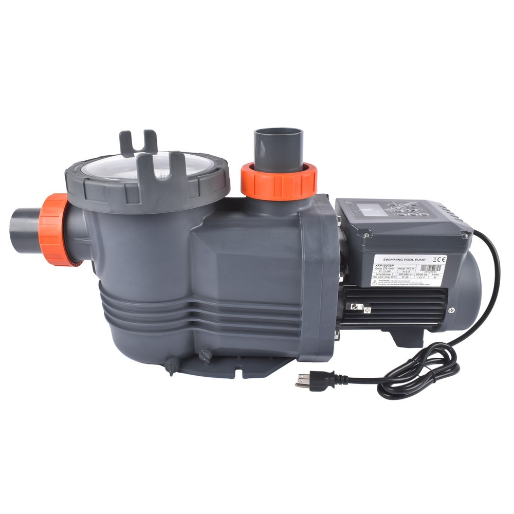 1.8 HP Variable Speed Pool Pump with Programmable Timer 220V, Energy Efficient