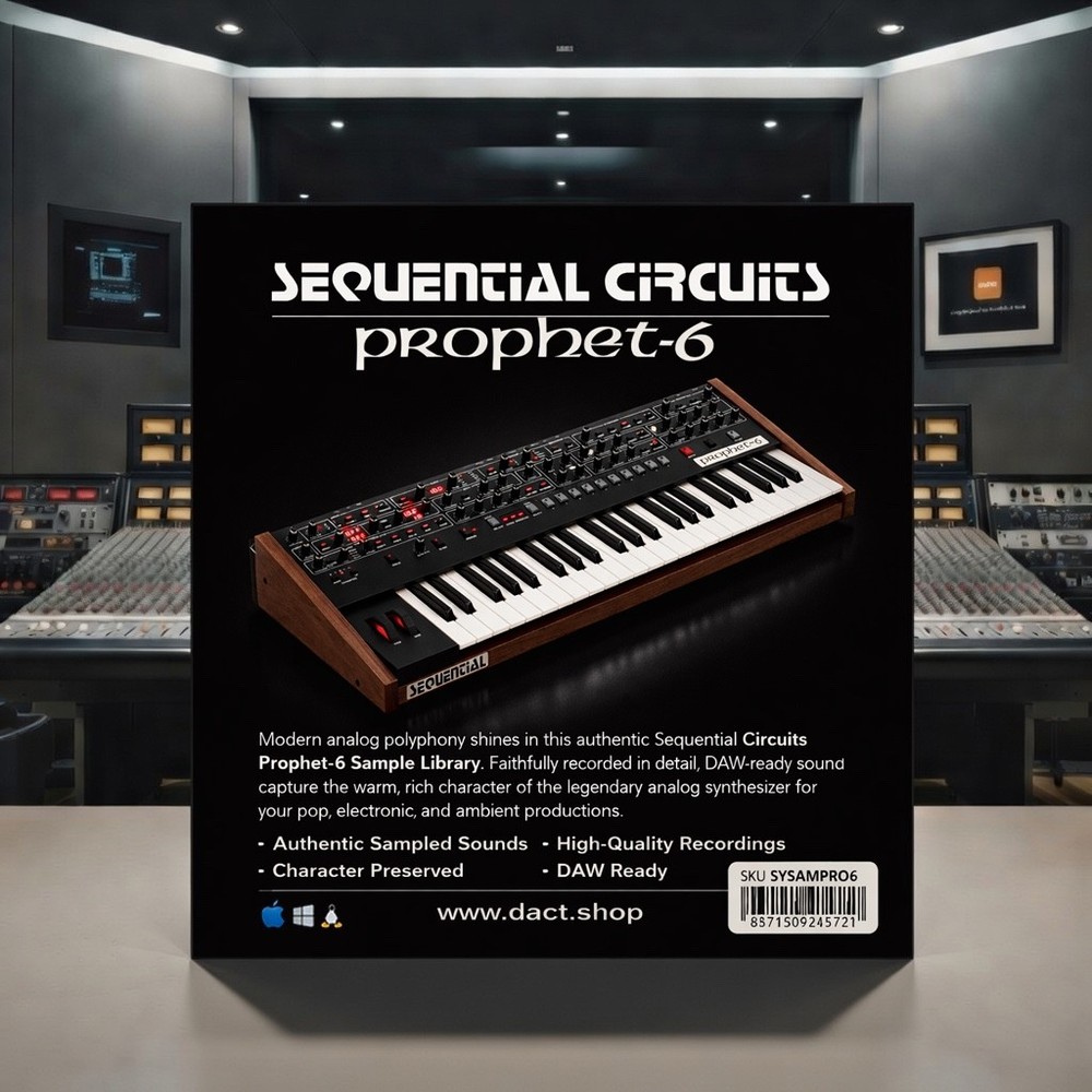 Sequential Circuits Prophet-6 Synthesizer Sample Library