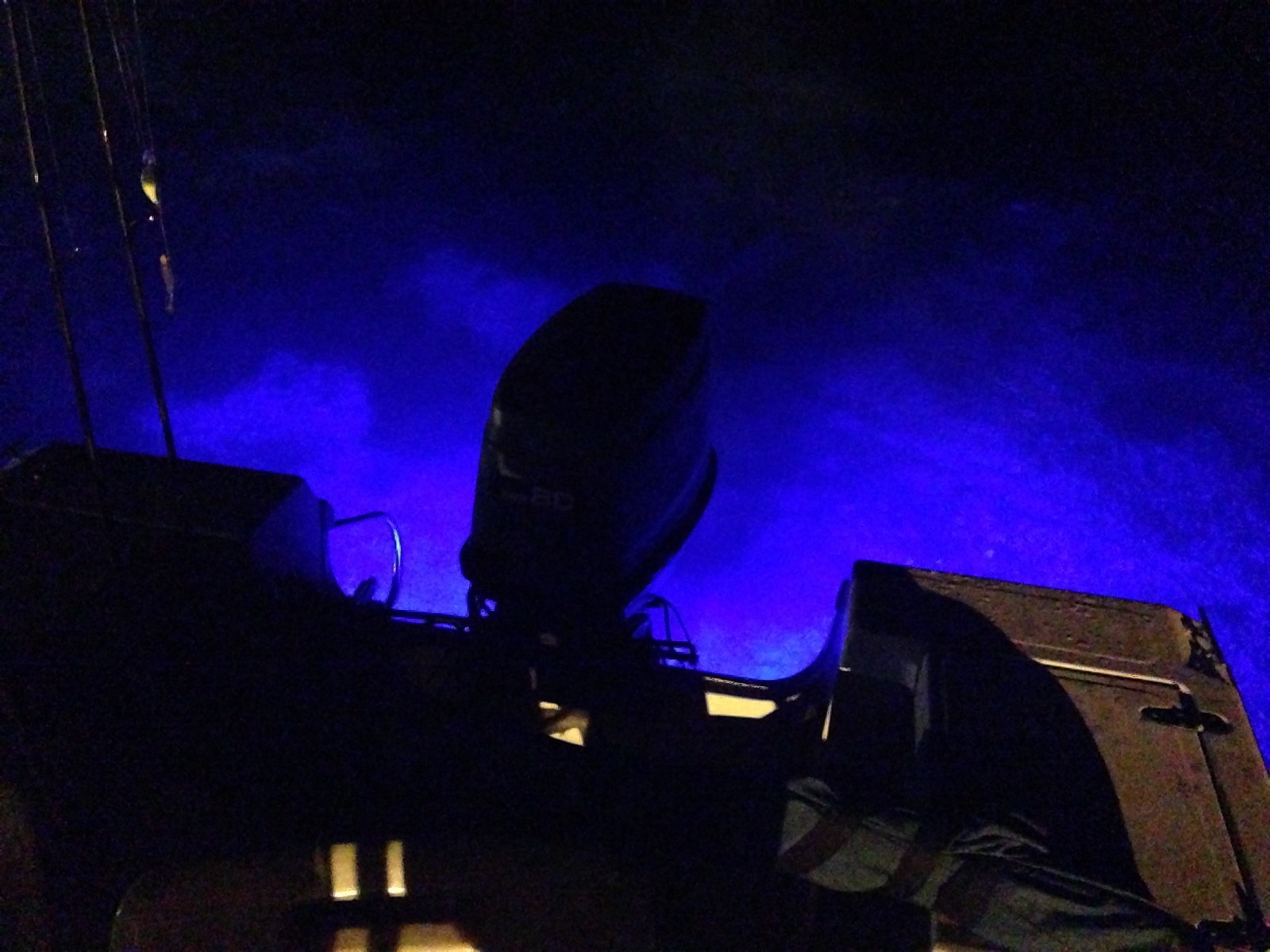 BLUE YK3B LED BOAT DRAIN PLUG LIGHT TRIPLE HEAD DESIGN! 3400 LUMENS UNDERWATER