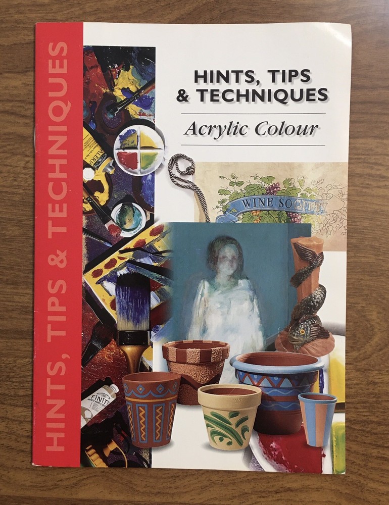 Winsor & Newton Galeria Acrylic Colour Hints Tips & Techniques+Chart Key Coding