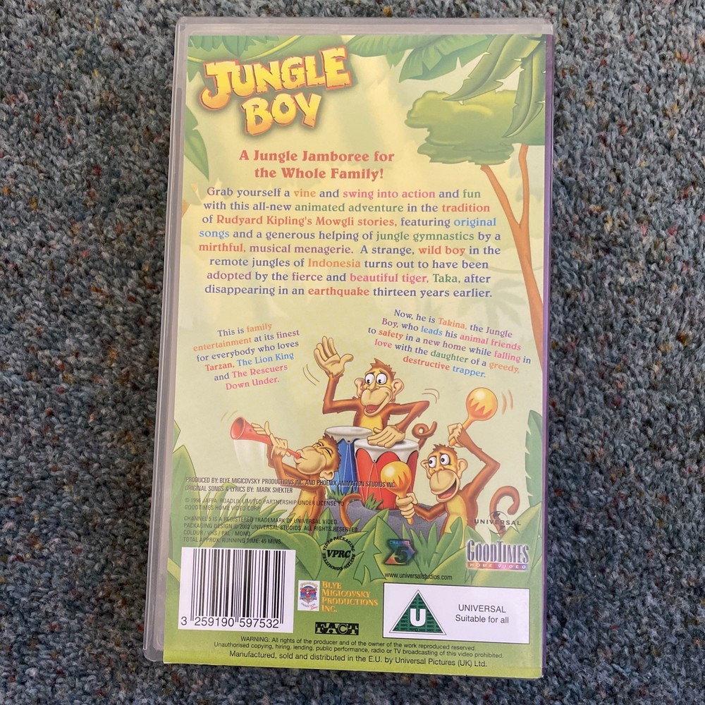 Jungle Boy vhs tape